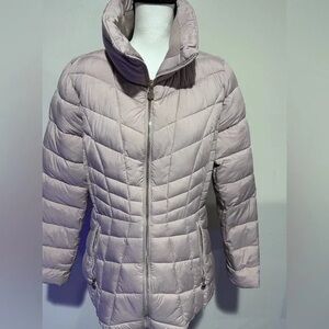 Women's Light Pink Quilted Jacket